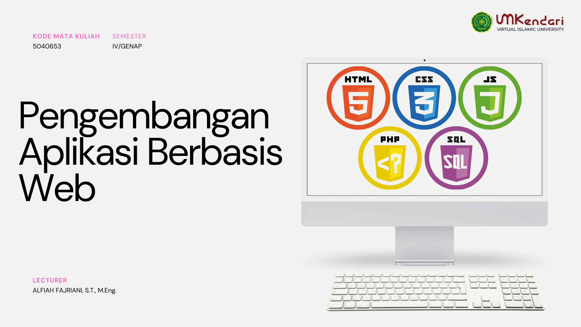 PENGEMBANGAN APLIKASI BERBASIS WEB