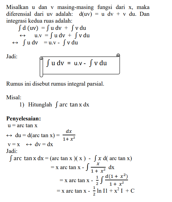 Integral Parsial