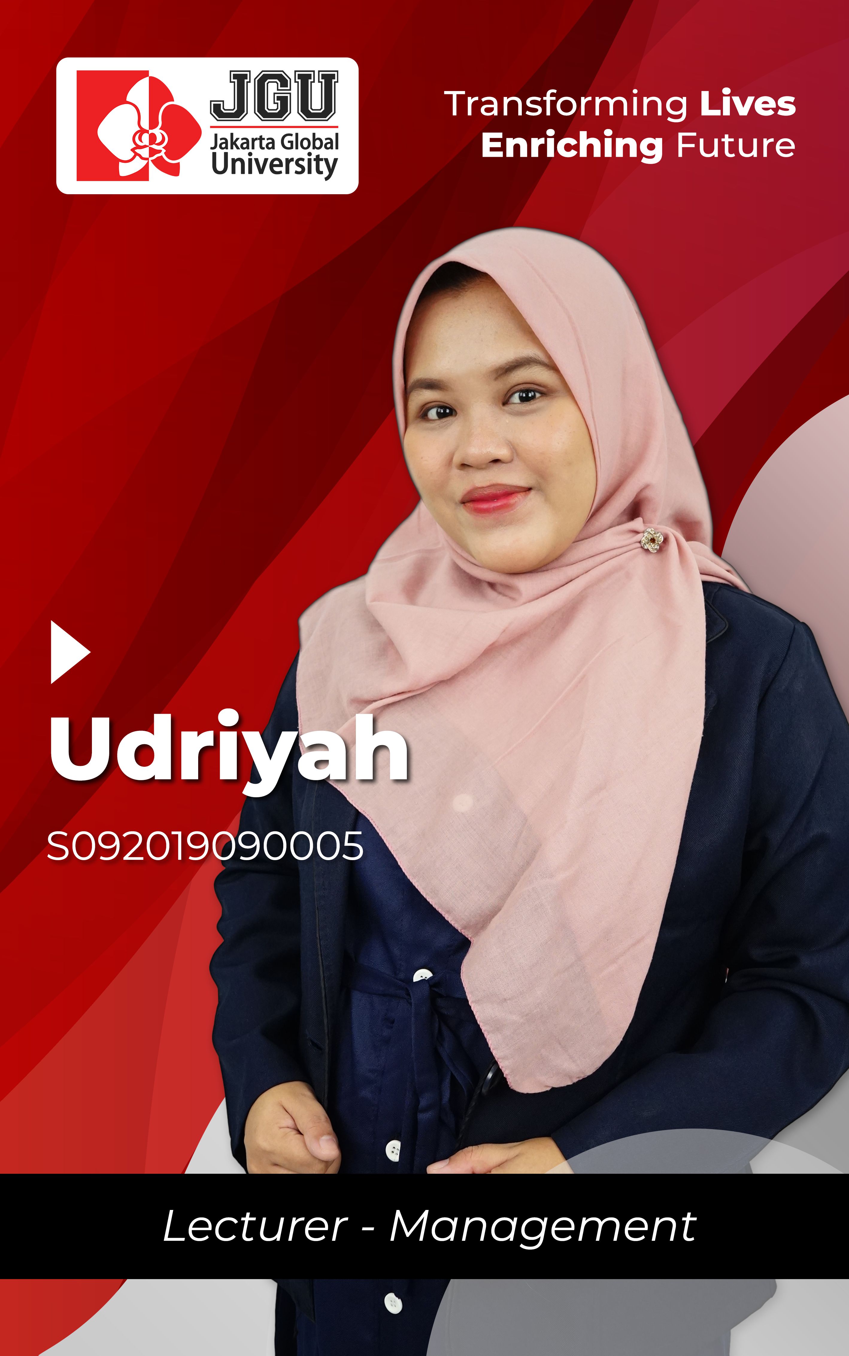 Udriyah - JGU