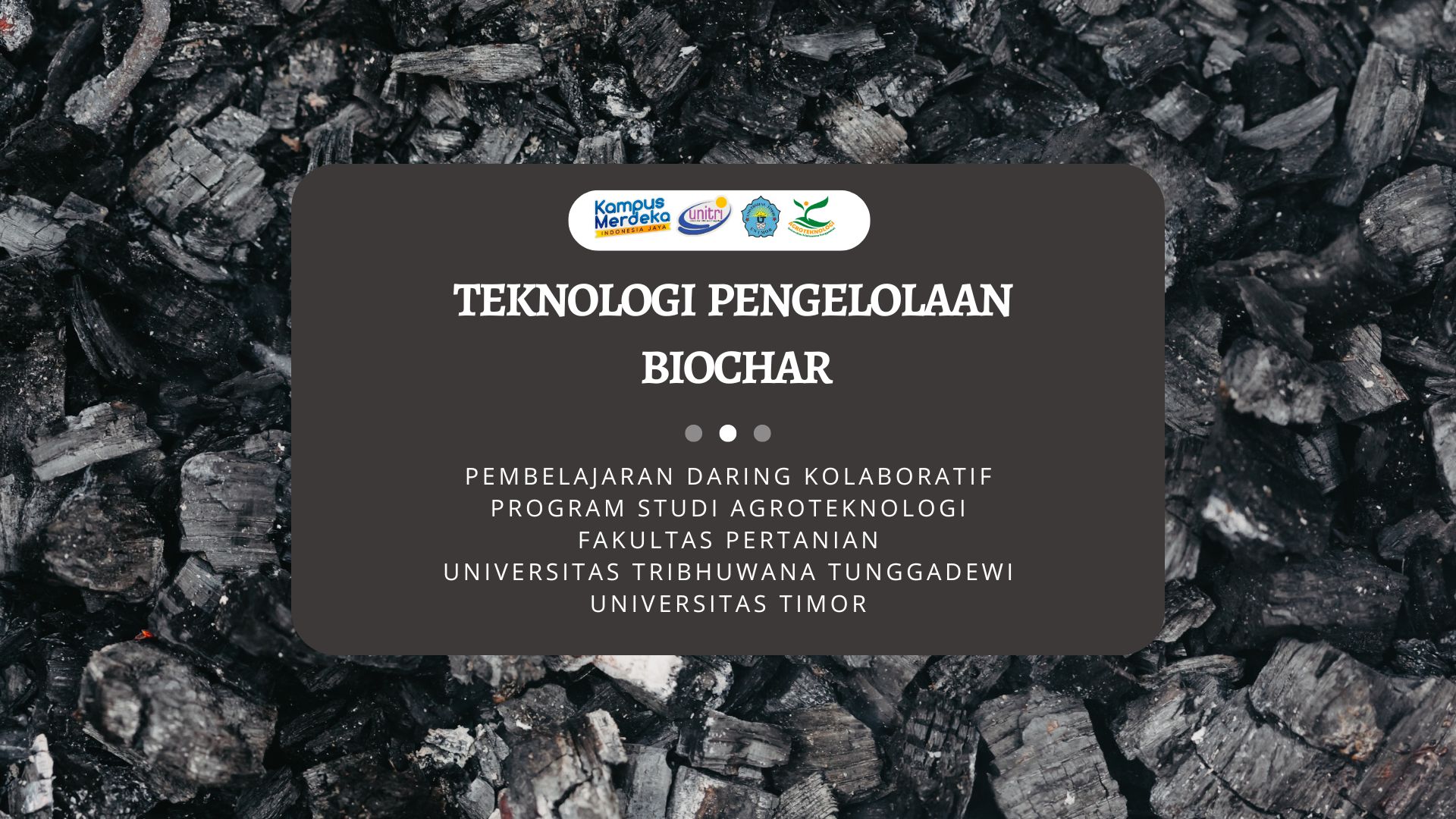 TEKNOLOGI PENGELOLAAN BIOCHAR